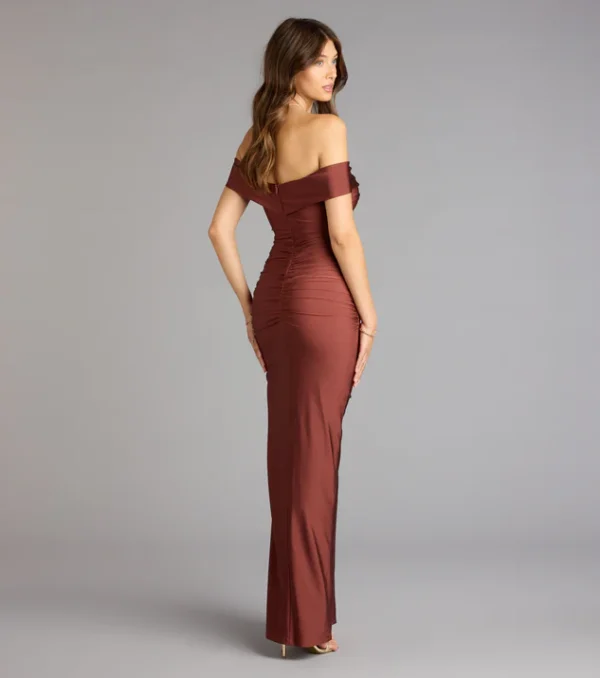 Silvia Off-The-Shoulder Formal Dress - Image 2
