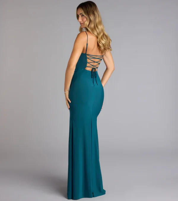 Marabella Mesh Corset Mermaid Formal Dress - Image 4