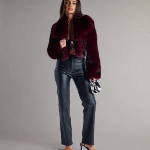 Drama Hour Faux Fur Cropped Jacket